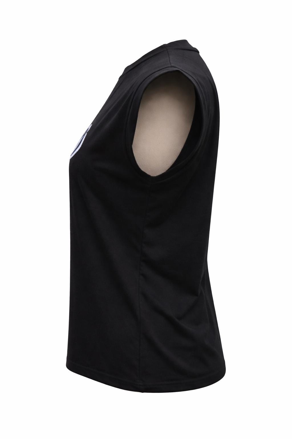 Black Evil Eye Shirt with Sequin Eye — 3