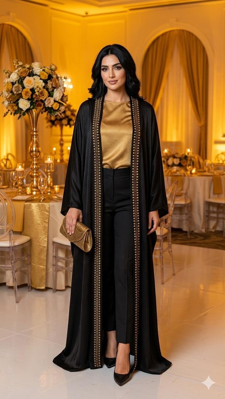 Luxury Black Bisht Abaya — 6