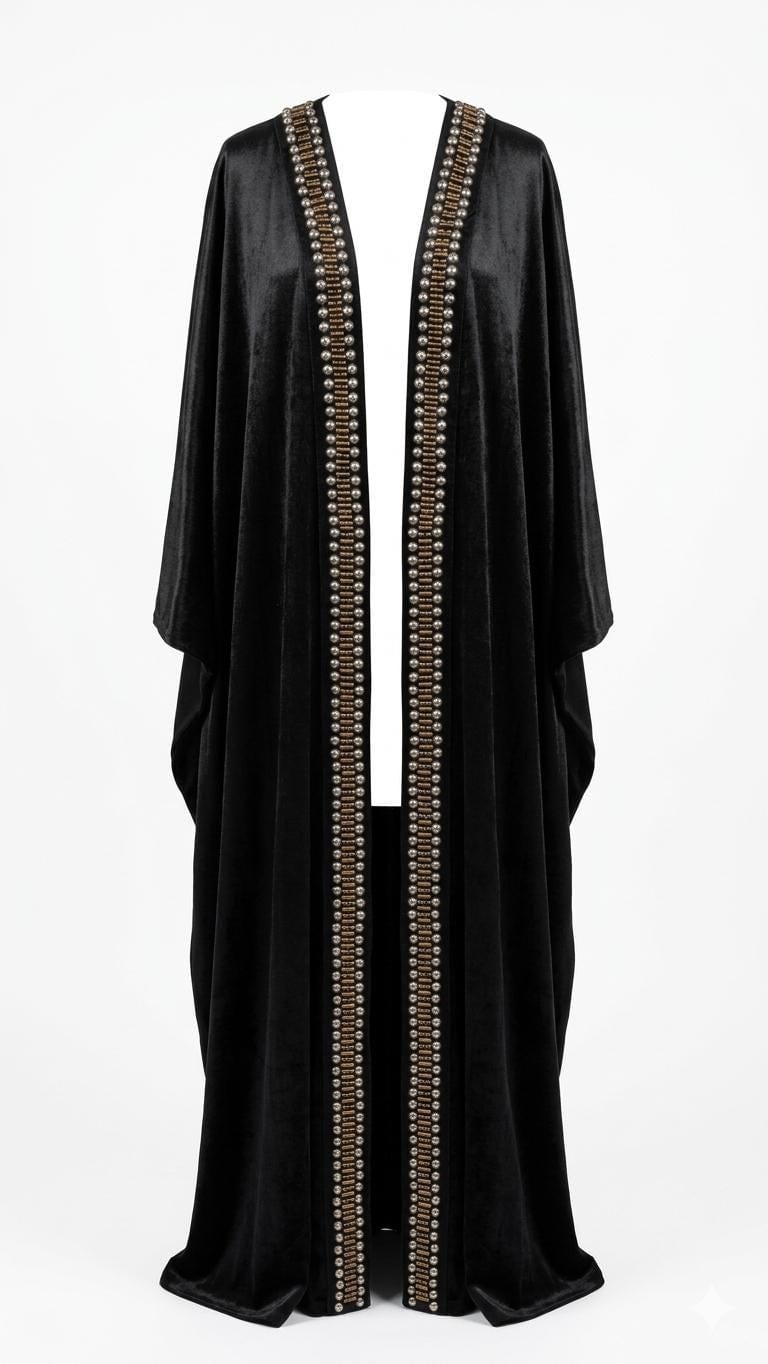 Luxury Black Bisht Abaya — 7