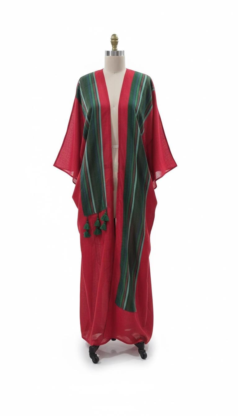 Modern Red Najaf Abaya
