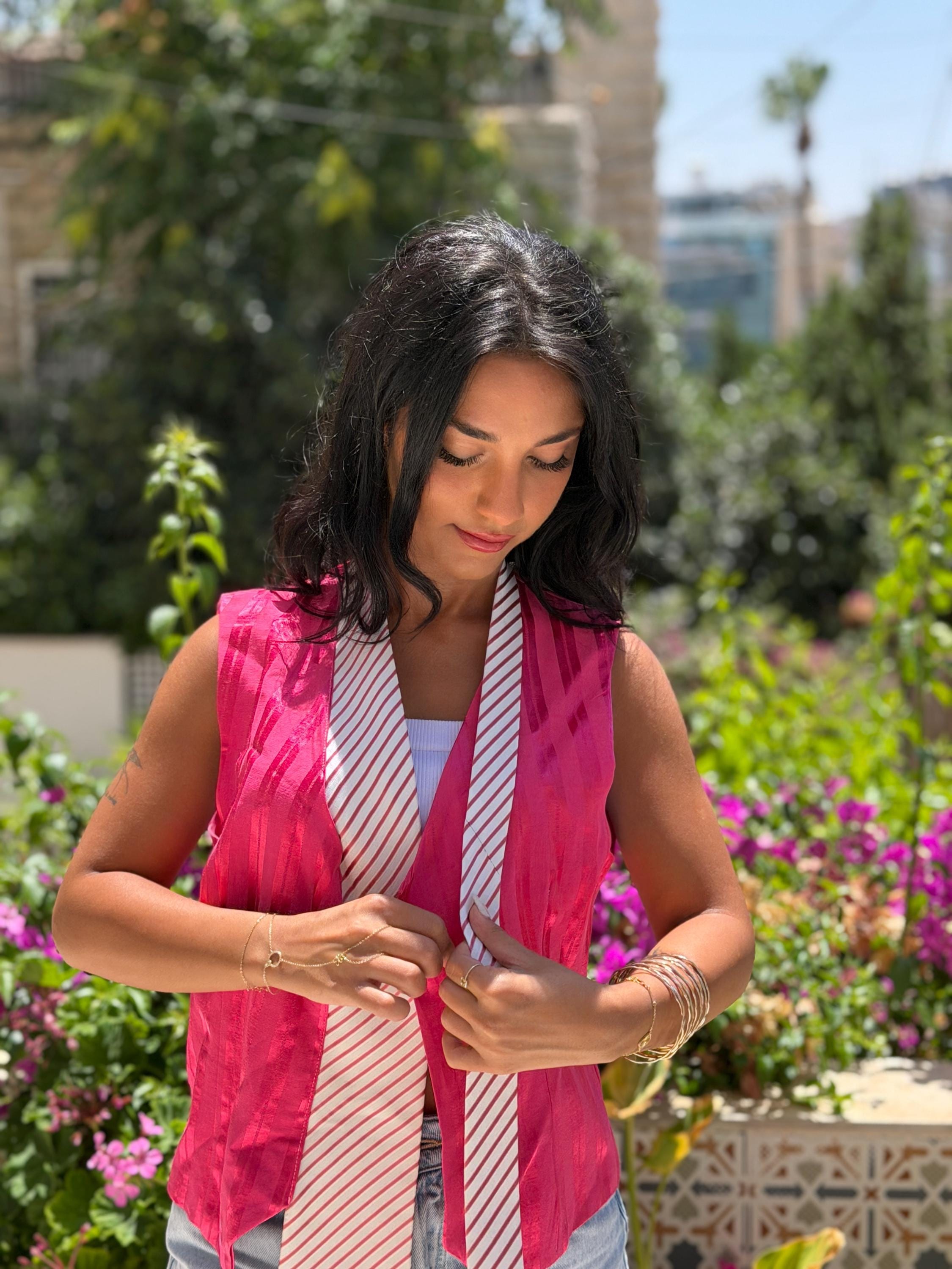 Pink Syrian Saya Vest — 1