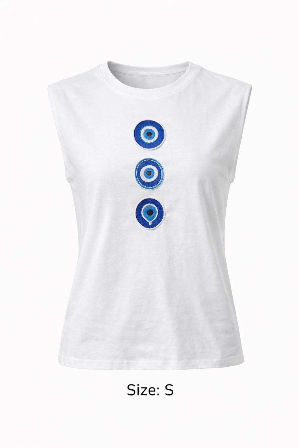 White Evil Eye Shirt — 1