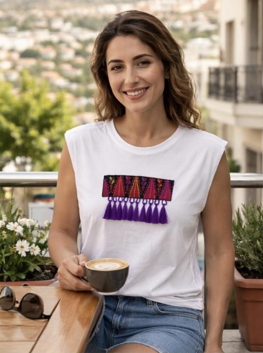White Handmade Embroidered Shirt — 3