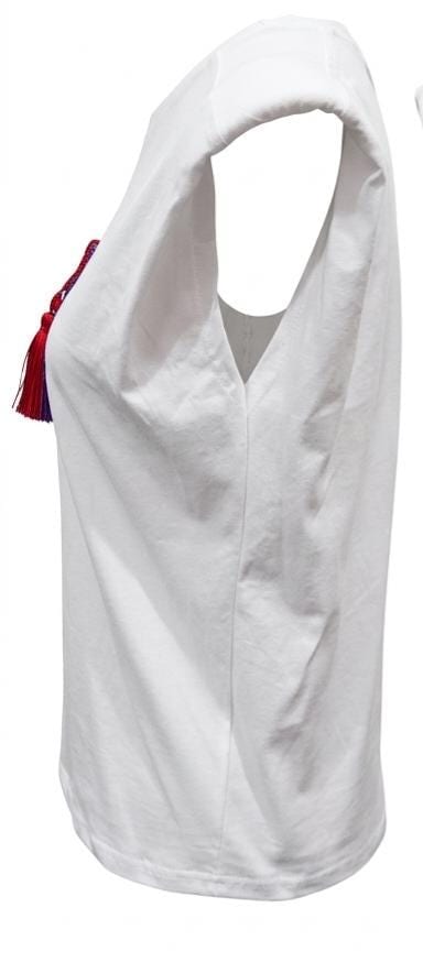White Handmade Embroidered Shirt — 5